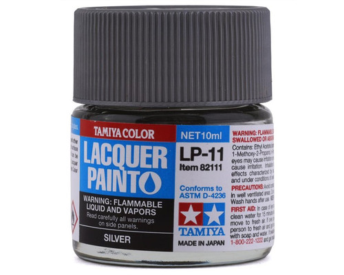 Tamiya 82111 Lacquer Paint LP-11 Silver 10ml Bottle