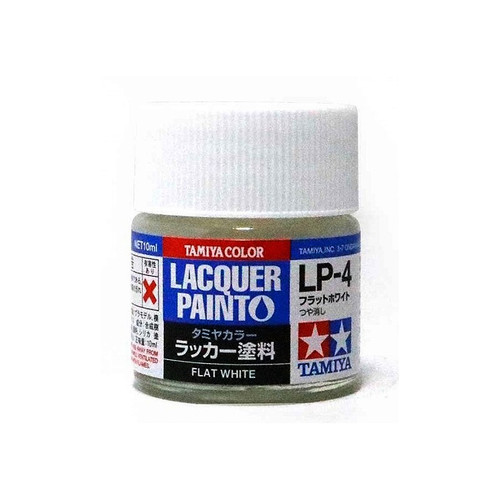 Tamiya 82104 Lacquer Paint LP-4 Flat White 10ml Bottle