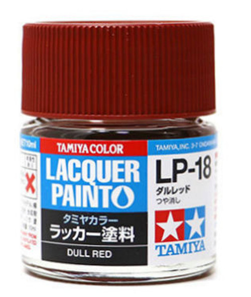Tamiya 82118 Lacquer Paint LP-18 Dull Red 10ml Bottle