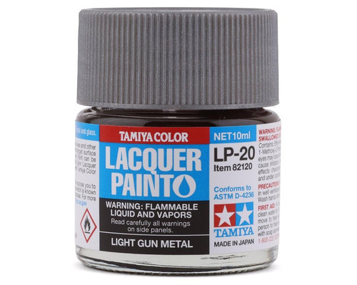 Tamiya 82120 Lacquer Paint LP-20 Light Gun Metal 10ml Bottle