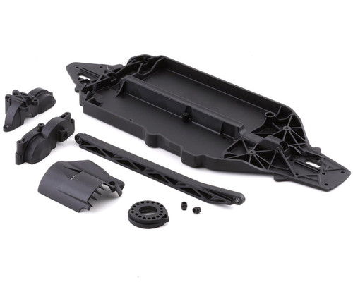 Losi 232066 Chassis, Gear Cover, Heat Shield Set, V100