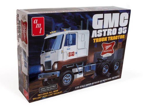 AMT 1230 GMC Astro 95 Semi Tractor (Miller Beer) Model Kit
