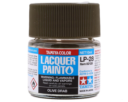 Tamiya 82128 Lacquer Paint LP-28 Olive Drab 10ml Bottle