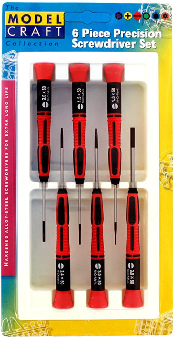 Modelcraft 6 Piece Slotted Blade Screwdrivers Set