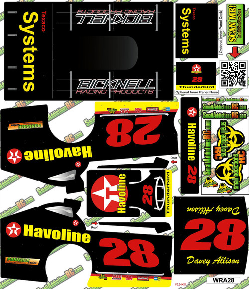 Wrap Addicts #28 Davey Allison Havoline MudBoss Wrap