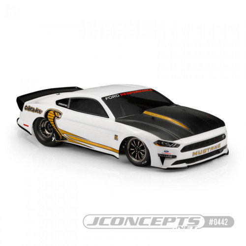 JConcepts 2018 Ford Mustang "Cobra Jet" Street Eliminator Drag Racing Body (Clear)