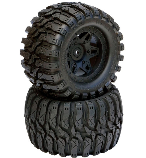 Power Hobby Defender 2.8 MT Belted All Terrain Tires 17mm Hex 1/2" Offset