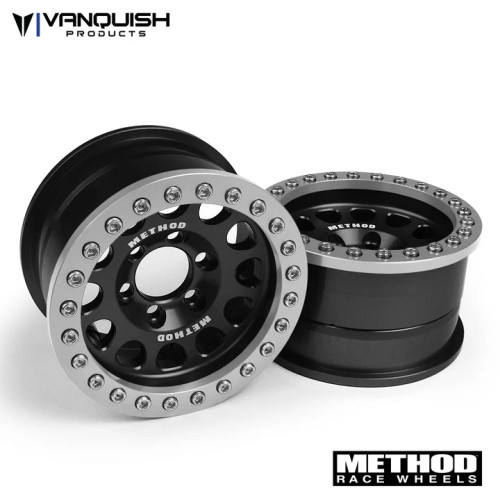 Vanquish Method 1.9 Race Wheel 105 Black/Clear Anodized (2)