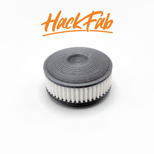 HackFab AC01W Large Modified Bolt-On Air Cleaner, White