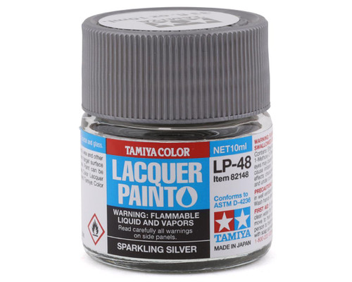 Tamiya 82148 Lacquer Paint LP-48 Sparkling Silver 10ml Bottle