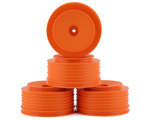 DE Racing Speedline Plus Short Course Wheels (Orange) (4) 12mm Hex (Associated SC5M/SC10) DER-PS4-AO