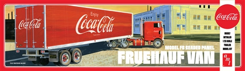 AMT 1109 1/25 Fruehauf Beaded Van Semi Trailer, Coca-Cola