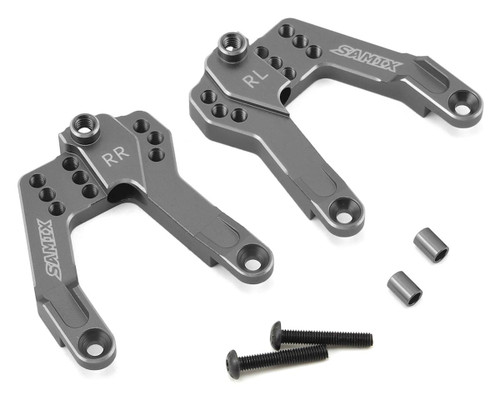 Samix SCX10 II Rear Shock Plate (2) (Grey)