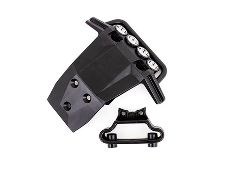 Traxxas 6736X Front Bumper/Support (fits 4WD Rustler) (for LED light kit installation)