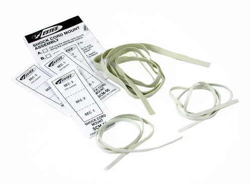 Estes 2278 Shock Cords & Mount Pack, for Model Rockets