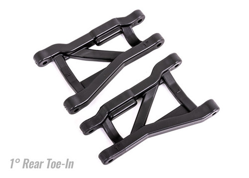 Traxxas 9431 Heavy Duty Rear Left and Right Suspension Arms 1 Degree Toe Angle, Black