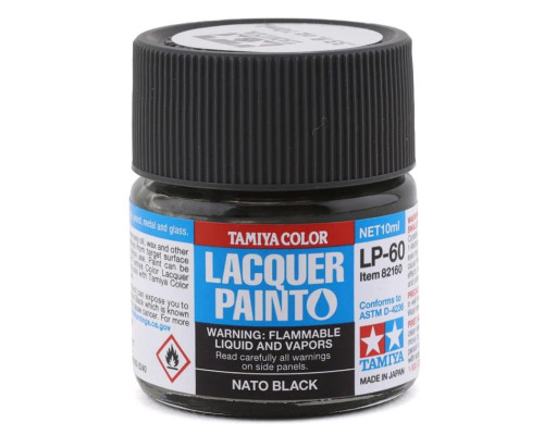 Tamiya 82160 Lacquer Paint LP-60 NATO Black 10ml Bottle