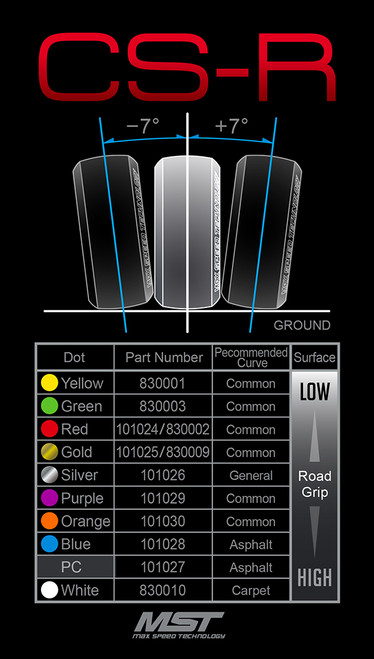 MST CS-R Drift Tire (4) (Carpet)