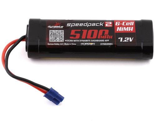 Dynamite 7.2V 5100mAh 6-Cell Speedpack2 Flat NiMH Battery: EC3