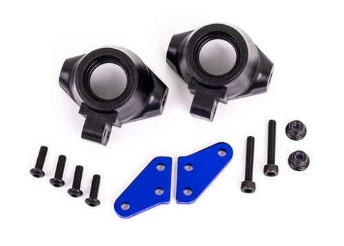 Traxxas 9637X Steering blocks, Blue steering block arms