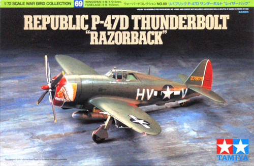 Tamiya 60770 1/72 P-47D Thunderbolt Bubbletop Model Kit
