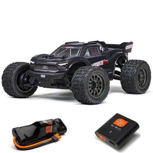 Arrma 1/10 VORTEKS 4X2 BOOST MEGA 550 Brushed Stadium Truck RTR with Battery & Charger, Gunmetal