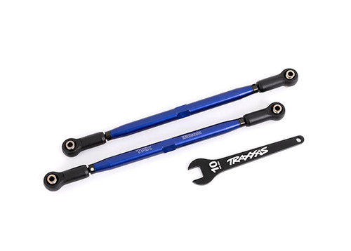Traxxas 7897X Front Toe Links Blue-anodized (for use with #7895 X-Maxx WideMaxx suspension kit)