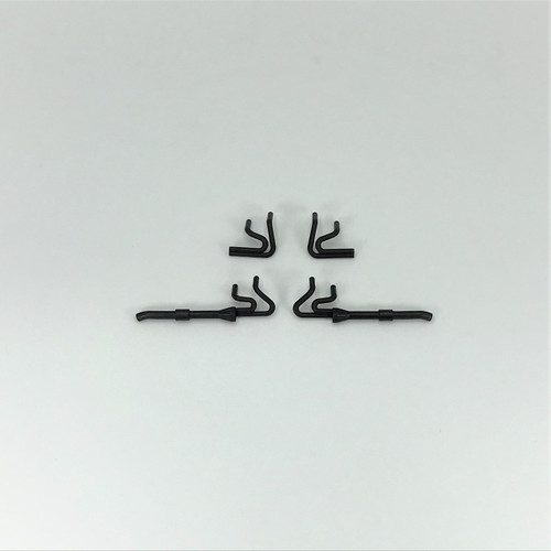 1RC Racing Black Headers, 1/18 EDM 1RC Racing Black Headers, 1/18 EDM