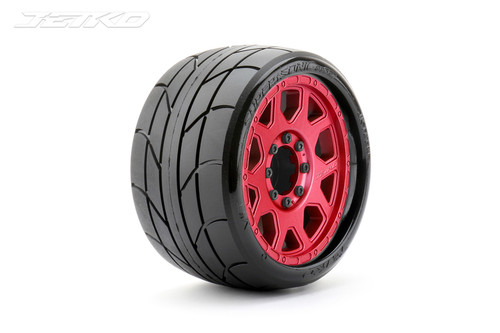 Jetko 1/8 SGT 3.8 EX-Super Sonic, Mounted on Red Claw Rim, Medium