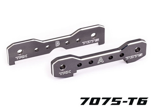 Traxxas 9629A Tie bars, front, 7075-T6 aluminum dark titanium-anodized (Sledge)