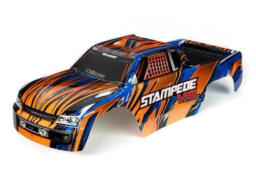 Traxxas 3620T Body, Stampede VXL, Orange & Blue 