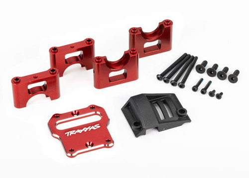 Traxxas 9584R Mount, center differential carrier, 6061-T6 aluminum (red-anodized)