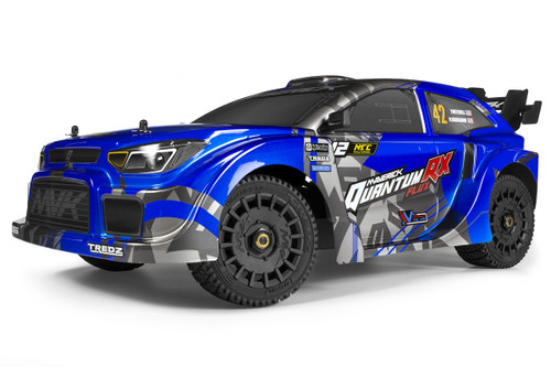 Maverick QuantumRX FLUX 1/8 RTR 4WD Brushless Rally Car, Blue