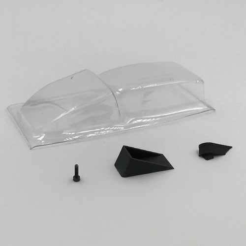 1RC Racing B-Type Hood, Clear, 1/18 Midget