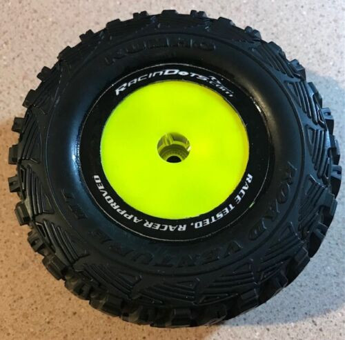 Racin Dots Traxxas Solid Spoke Wheel Dot, Neon Yellow