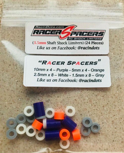 Racin Dots RacerSpacers 3.5mm 24 Pieces (3.5mm Shock Shaft)