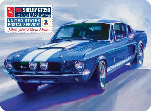 AMT 1967 Shelby GT350 USPS Stamp Series, 1/25 Model Kit