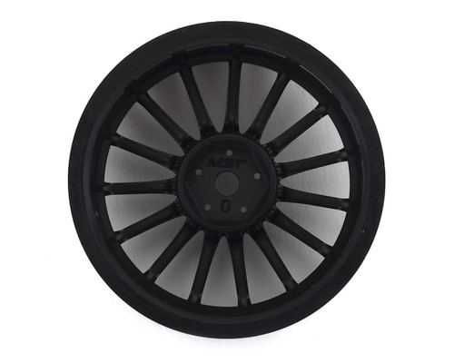 MST 24mm LM Wheel (Black) (4) (0mm Offset) w/12mm Hex