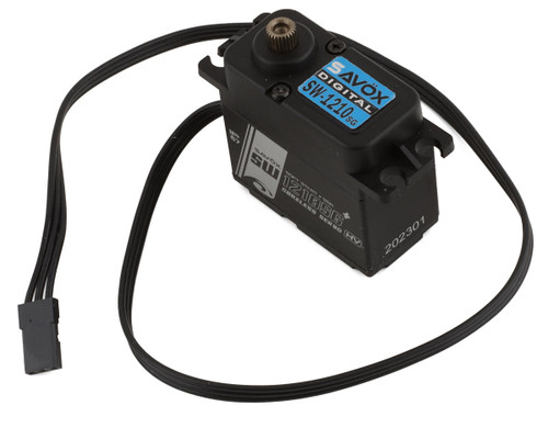 Savox Waterproof High Voltage Coreless Digital Servo with Soft Start .13sec / 444.4 @ 7.4V - Black Edition