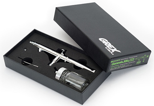 Grex Genesis XBi5 ES- Essential Set, Dual Action Airbrush, Bottom Fed, Siphon Bottle, 0.3mm Nozzle