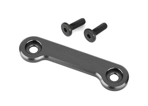 Traxxas 9617A Wing washer, 6061-T6 aluminum (dark-titanium anodized) (1)/ 4x12mm FCS (2)