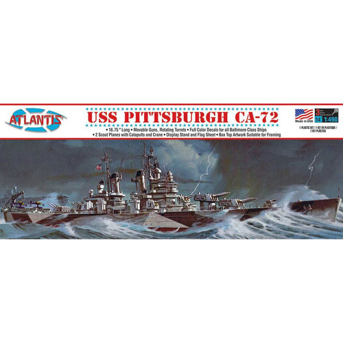 Atlantis USS Pittsburgh CA-72 heavy Cruiser Model 1/490