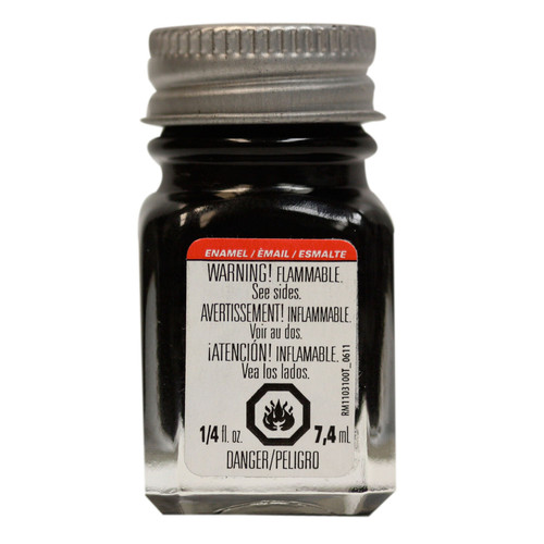 Testors Black Enamel Paint (1/4oz)