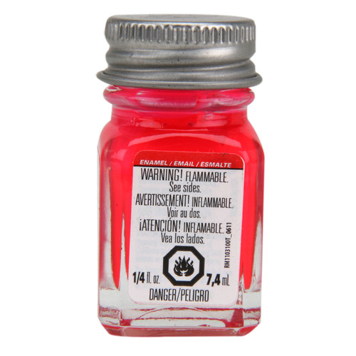 Testors Pink Fluorescent Enamel Paint 1/4oz