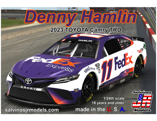 JR Salvinos Joe Gibbs Racing Denny Hamlin 2023 NEXT GEN Primary Toyota Camry" 1/24 Scale Model Kit