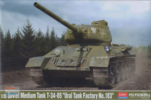 Academy 13554 1:35 Soviet Medium Tank T-34-85 "Ural Tank Factory No. 183" Model Kit