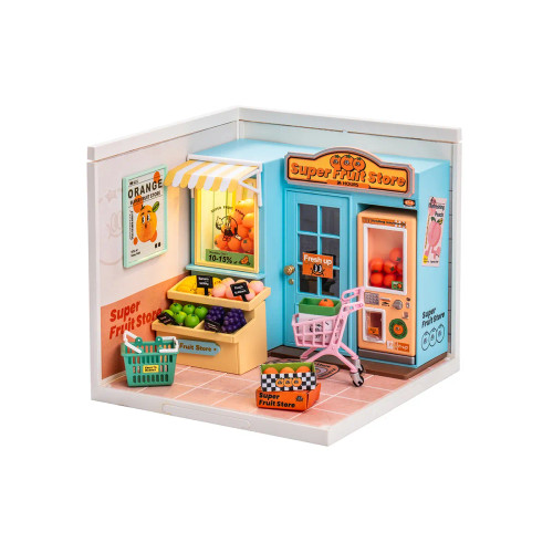 Rolife Super Creator Super Fruit Store Plastic DIY Miniature House Kit DW003