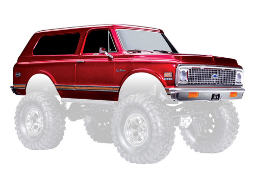 Traxxas 9130-RED Body, Chevrolet Blazer (1972), complete, red (painted) (requires #8072X inner fenders)