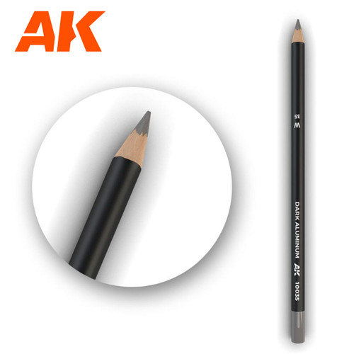 AK Interactive Weathering Pencil-Dark Aluminum Nickel