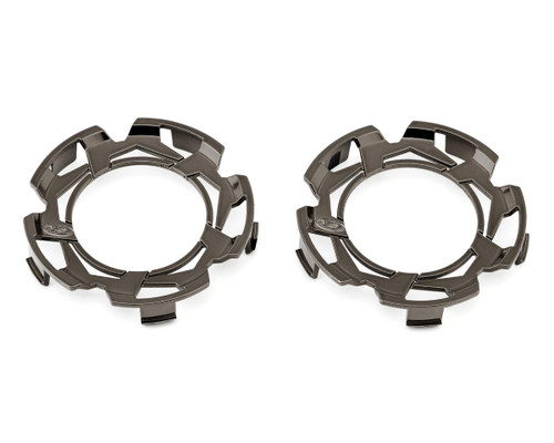 Duratrax Clip-Lock Wheel Face Black Chrome for Ripper 2.8" Wheel (2)